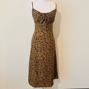 Romantic Floral Midi Dress | 90s Vintage-Inspired Fall Favorite 🤎